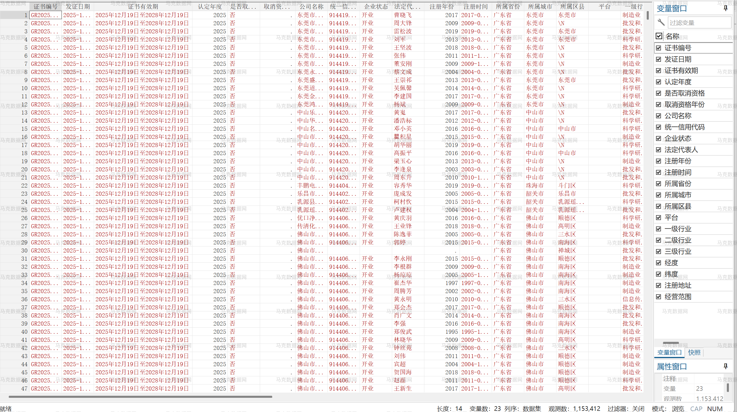 3高新技术企业数据库-Stata格式