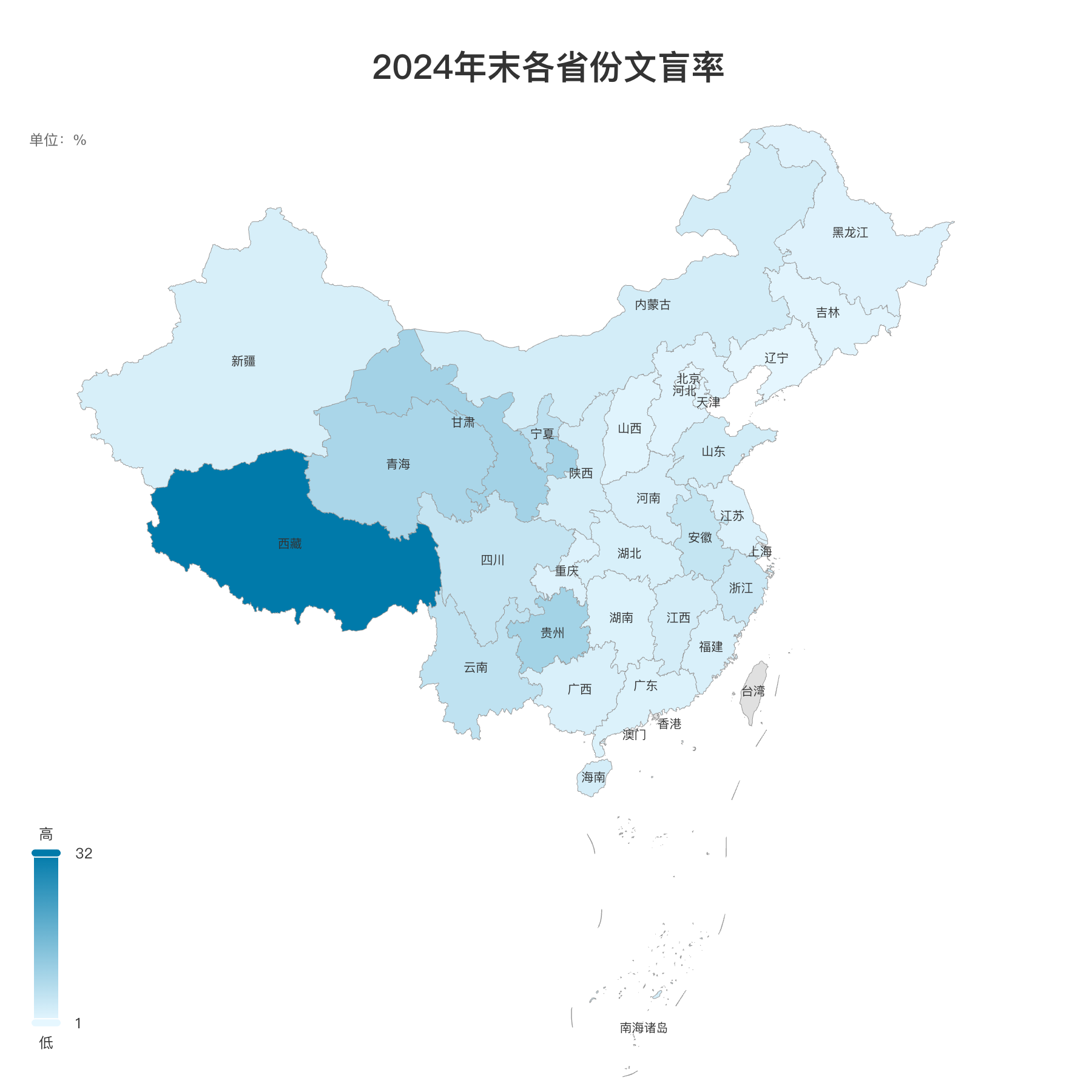 各省份文盲率数据(2002-2024年)